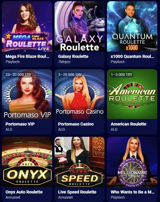 Los mejores juegos con crupier en vivo en Spinay Casino
